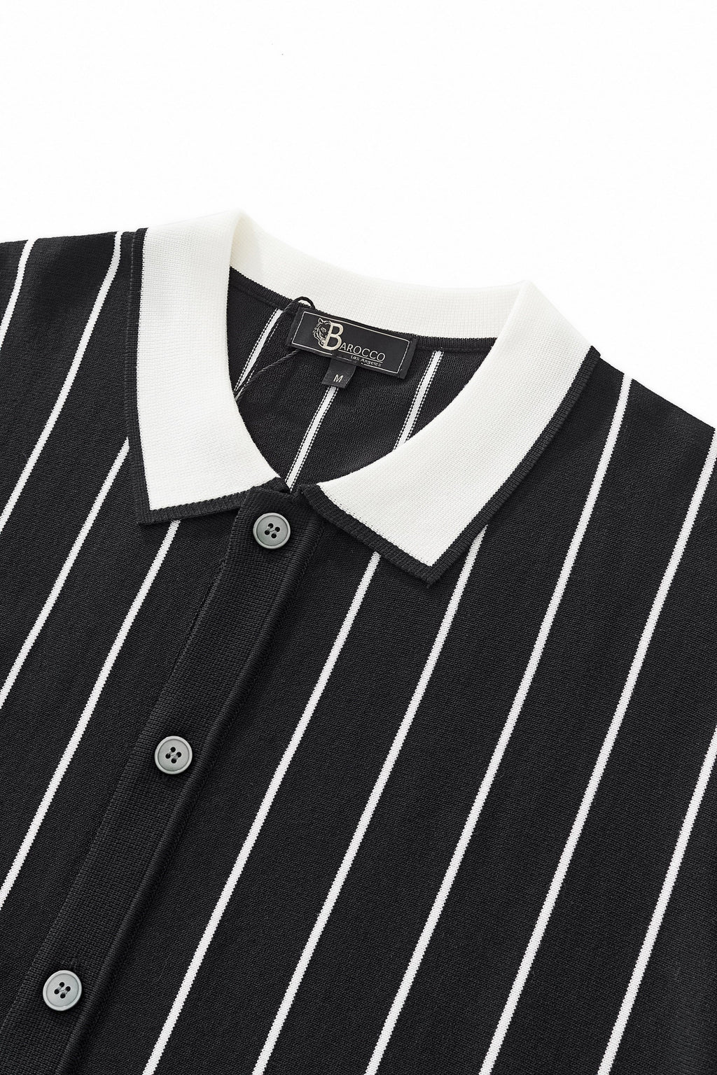 ModStripe Knit Shirt BLACK