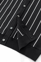 ModStripe Knit Shirt BLACK
