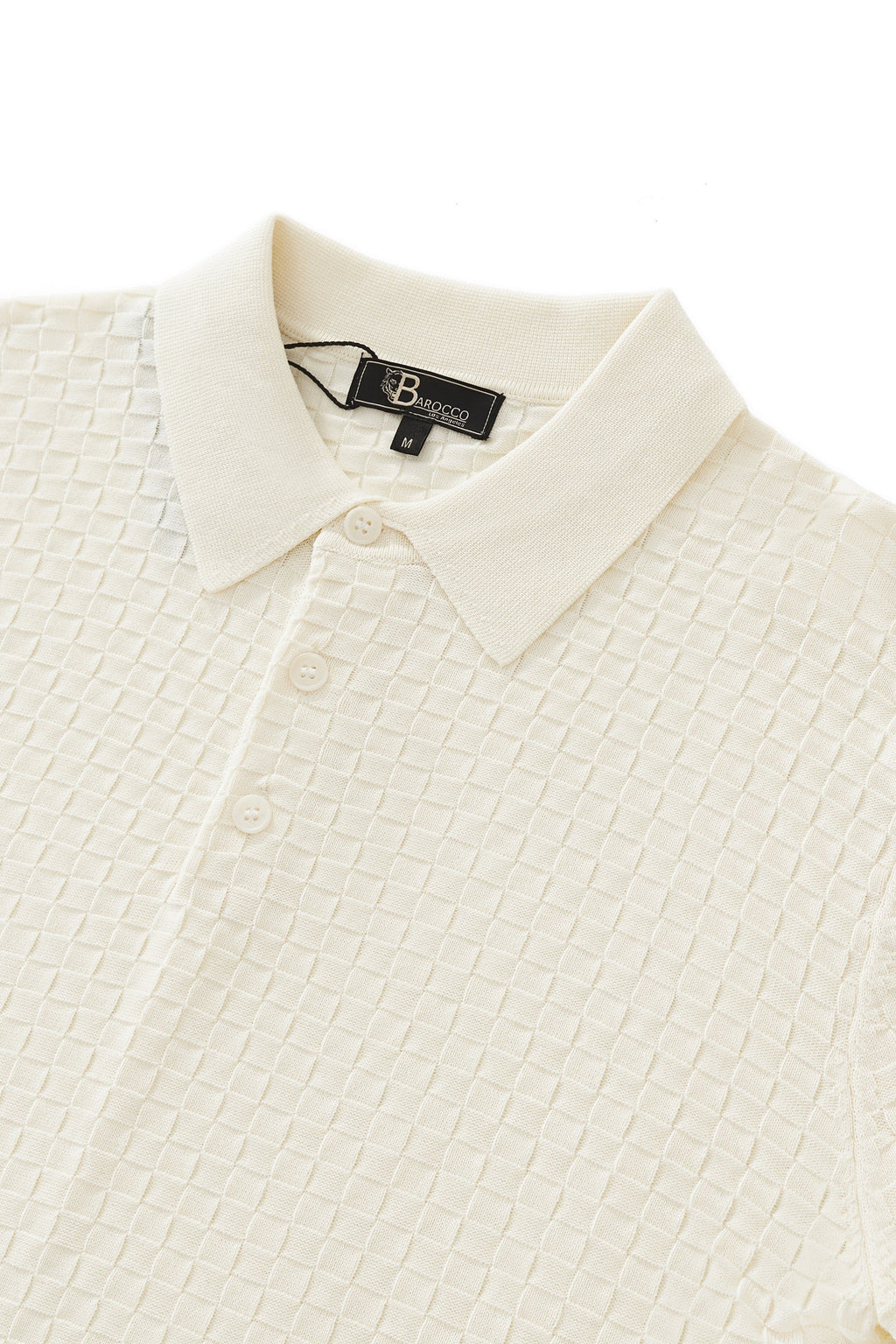 PrimeKnit Button Polo IVORY