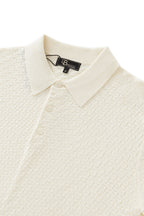 PrimeKnit Button Polo IVORY