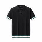 EdgeTrim Mesh Knit Polo BLACK