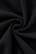 EdgeTrim Mesh Knit Polo BLACK