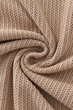 EdgeTrim Mesh Knit Polo KHAKI