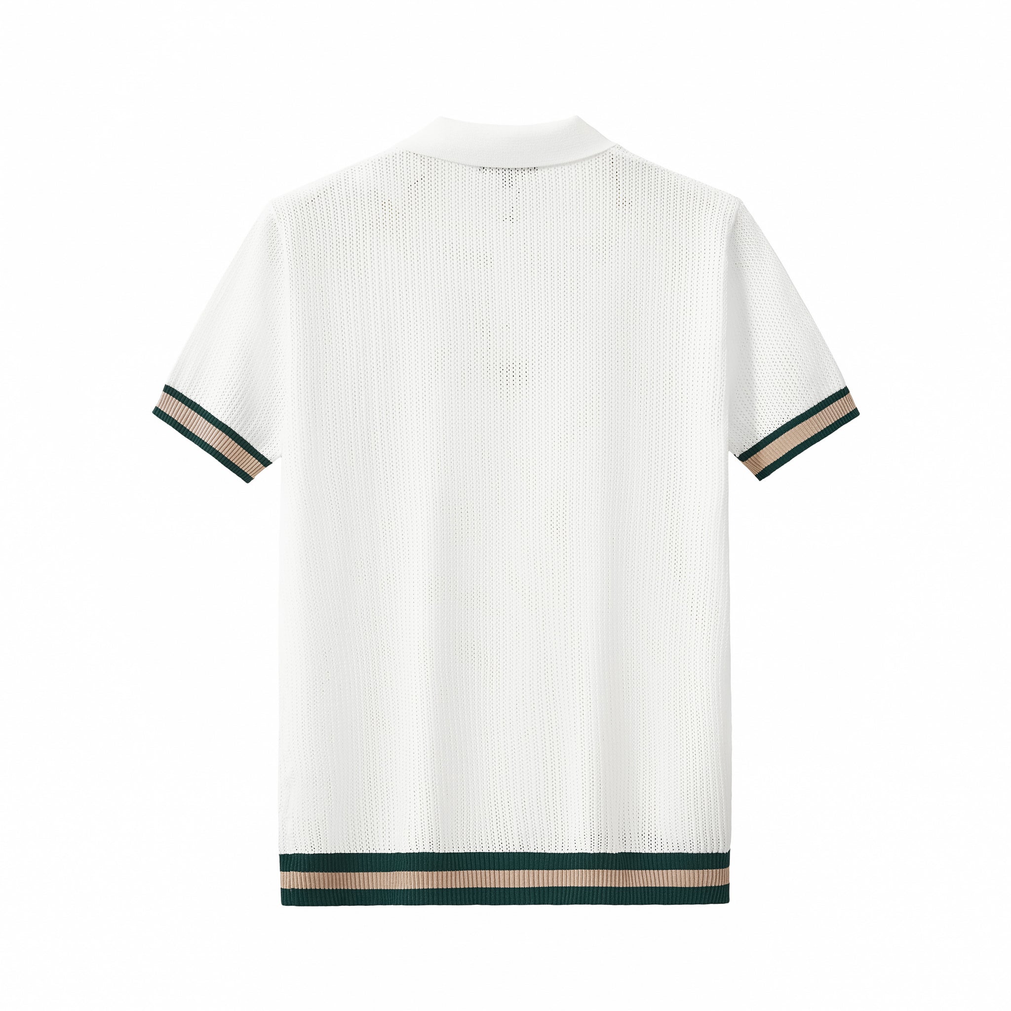 EdgeTrim Mesh Knit Polo WHITE