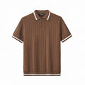 Textura Knit Polo COFFEE