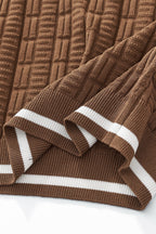 Textura Knit Polo COFFEE