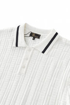 Textura Knit Polo IVORY