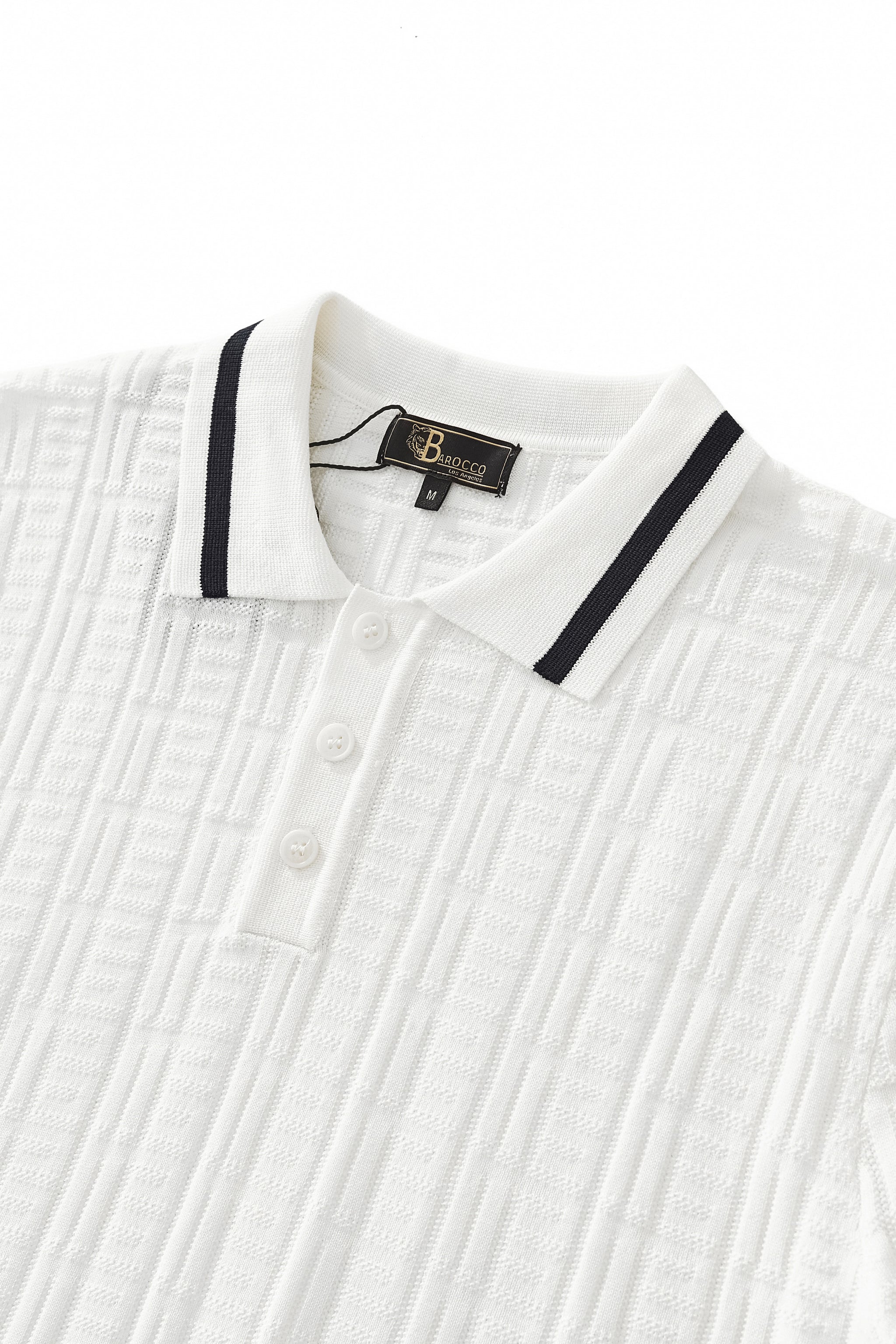 Textura Knit Polo IVORY