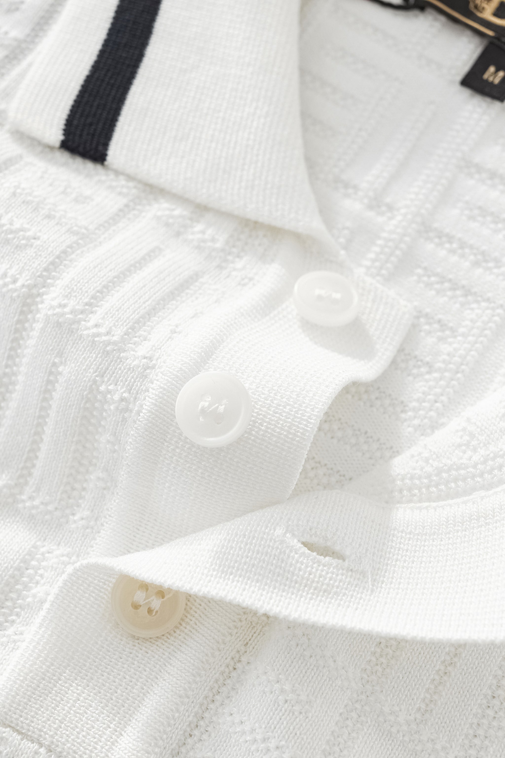 Textura Knit Polo IVORY