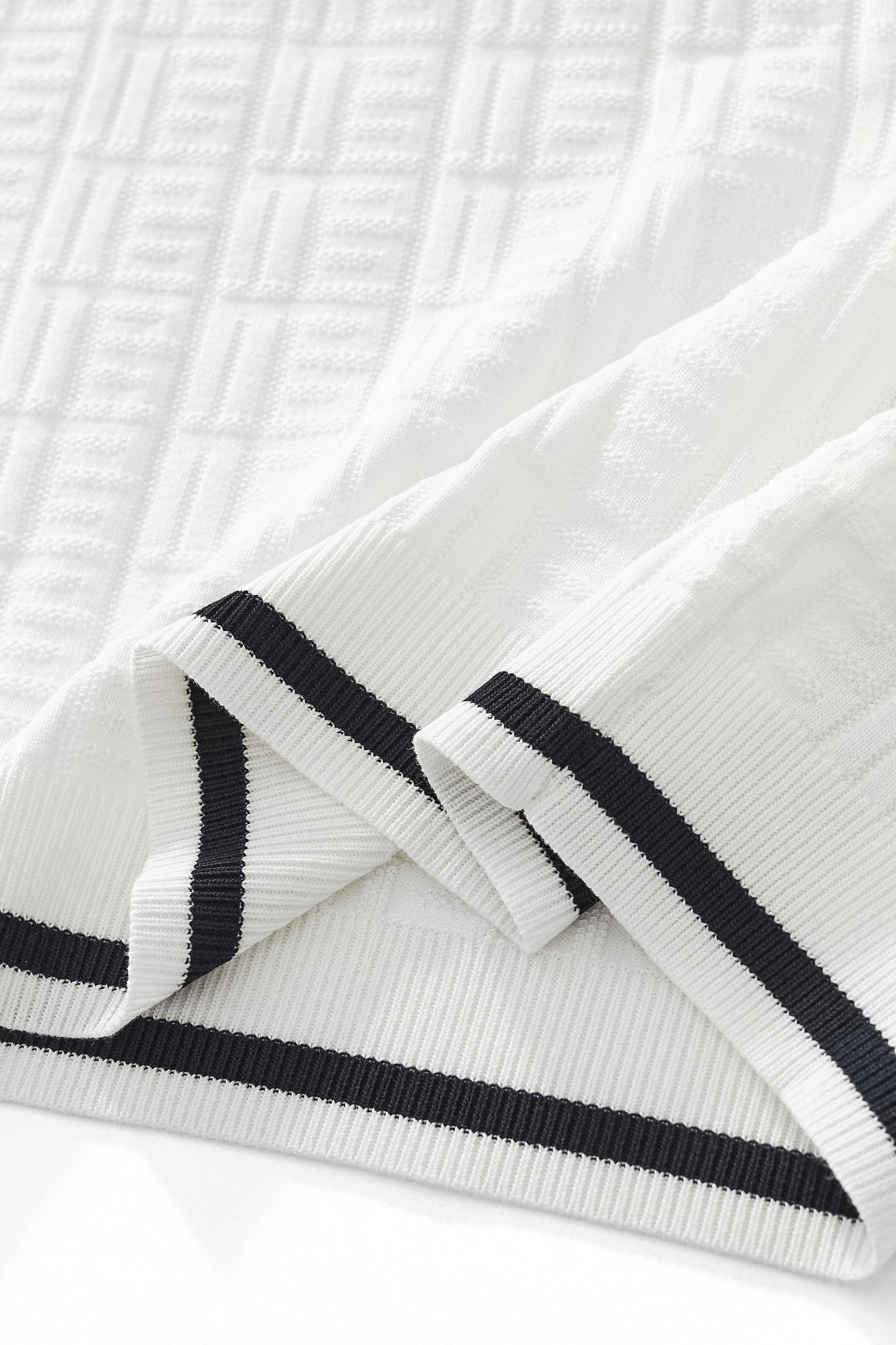 Textura Knit Polo IVORY