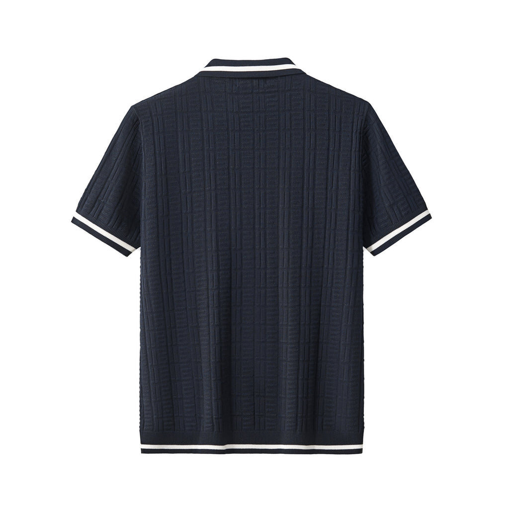 Textura Knit Polo NAVY