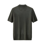 Breeze Mesh Zip Knit SS Shirt ARMY GREEN