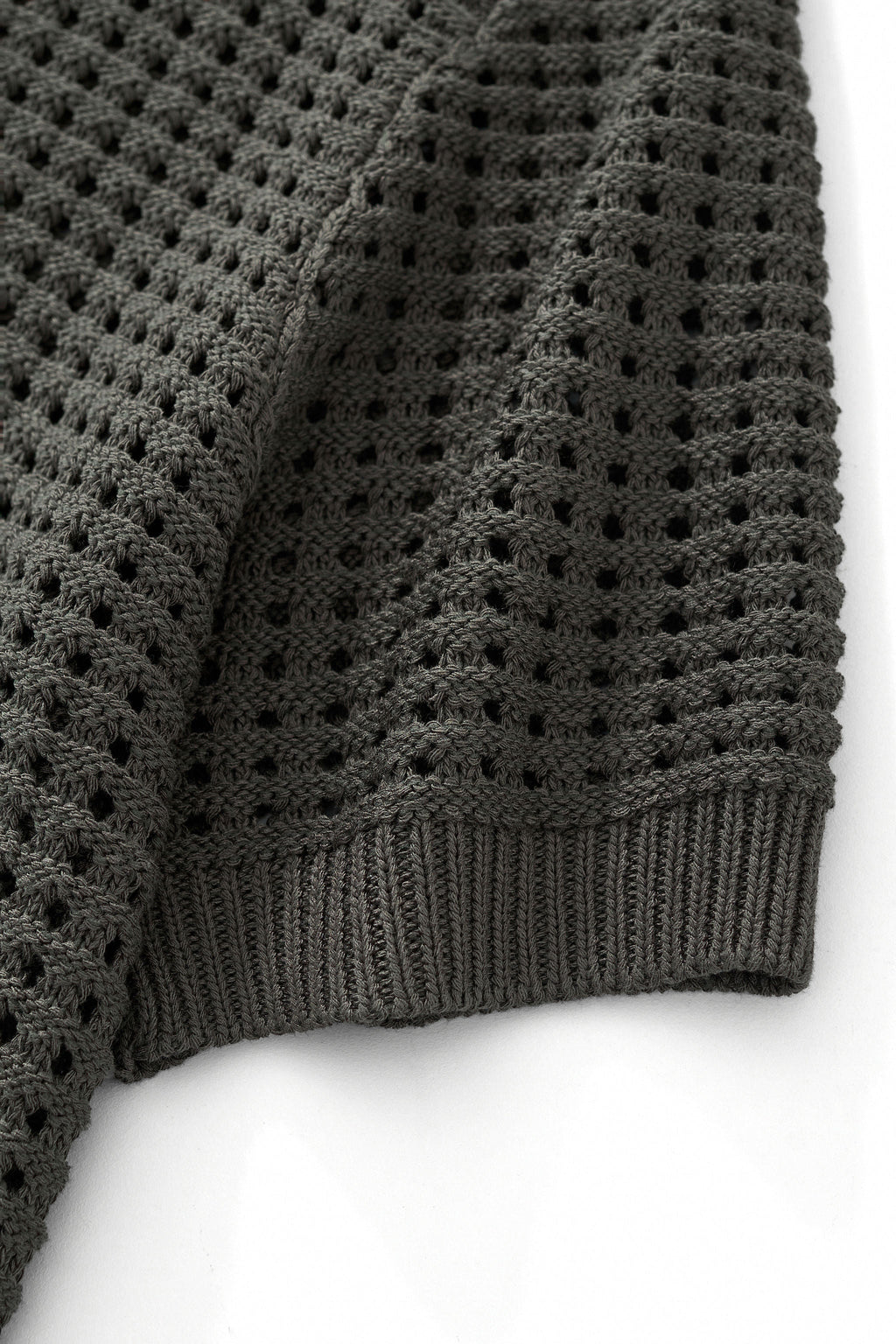 Breeze Mesh Zip Knit SS Shirt ARMY GREEN