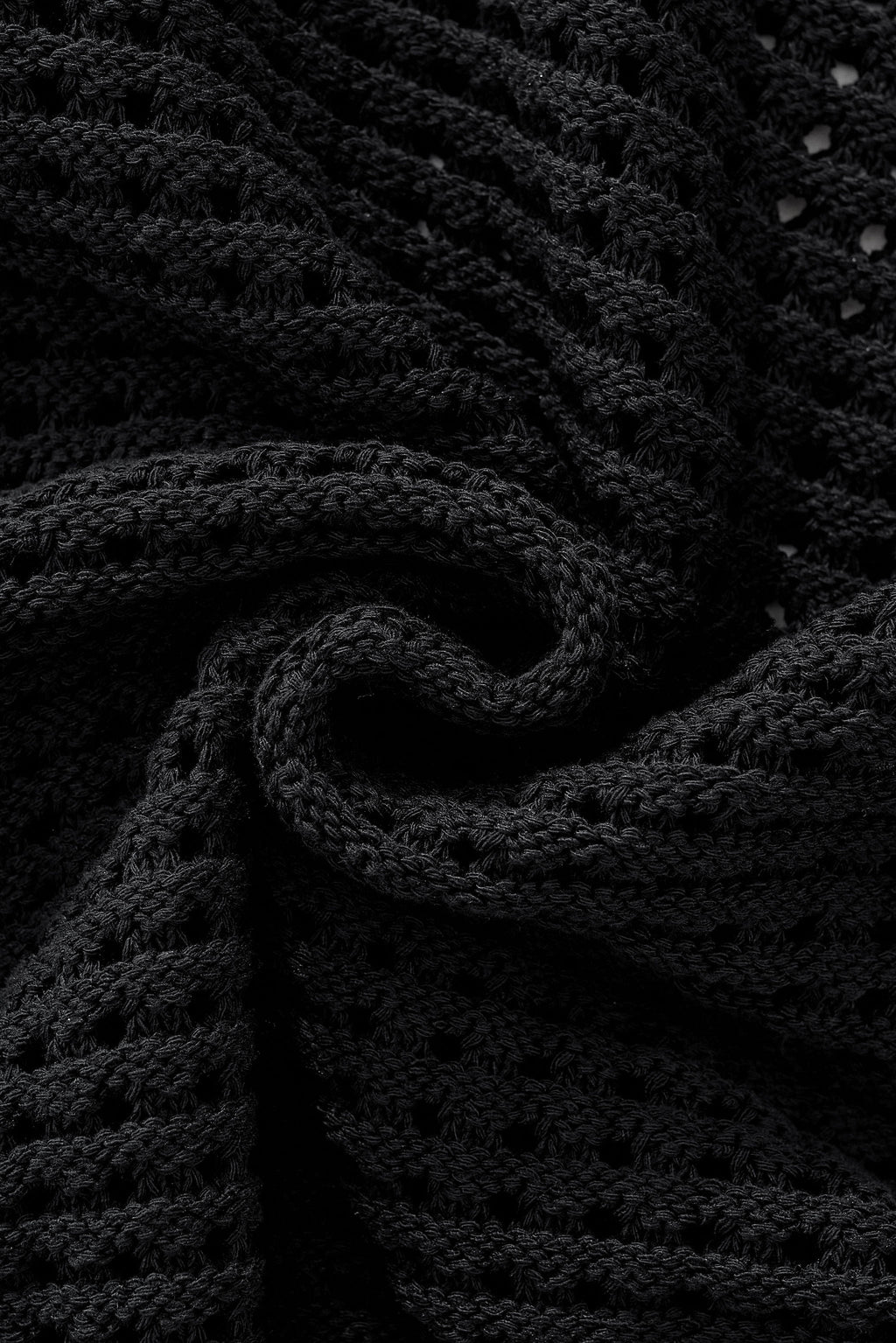 Breeze Mesh Zip Knit SS Shirt BLACK