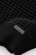 Breeze Mesh Zip Knit SS Shirt BLACK