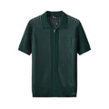Breeze Mesh Zip Knit SS Shirt HUNTER GREEN