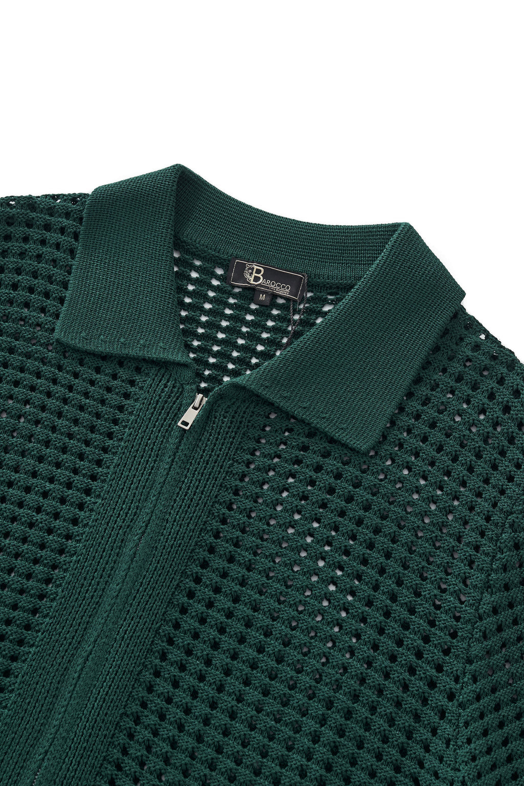Breeze Mesh Zip Knit SS Shirt HUNTER GREEN