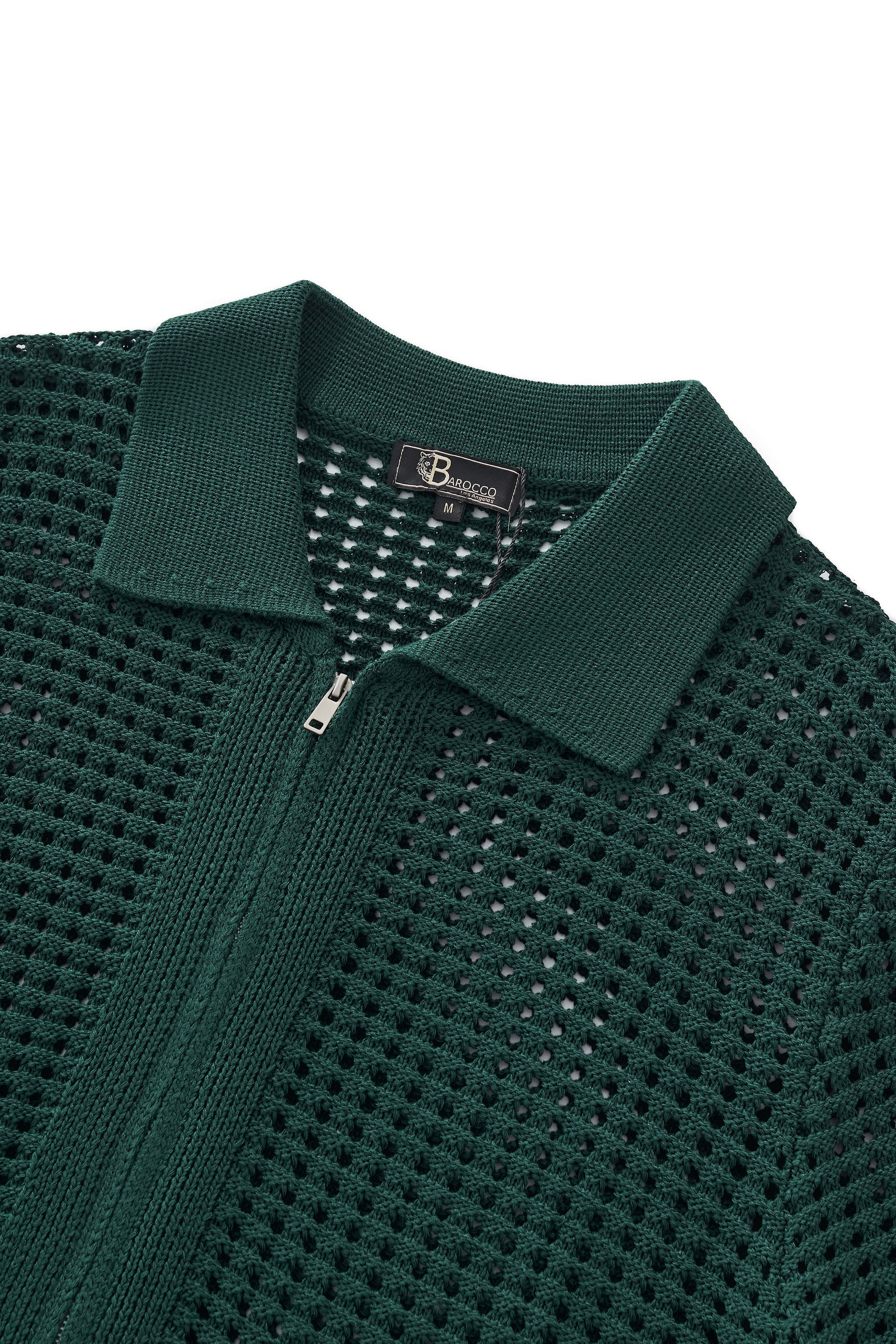 Breeze Mesh Zip Knit SS Shirt HUNTER GREEN