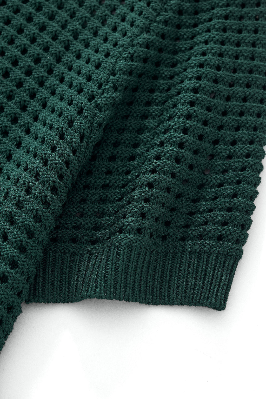 Breeze Mesh Zip Knit SS Shirt HUNTER GREEN