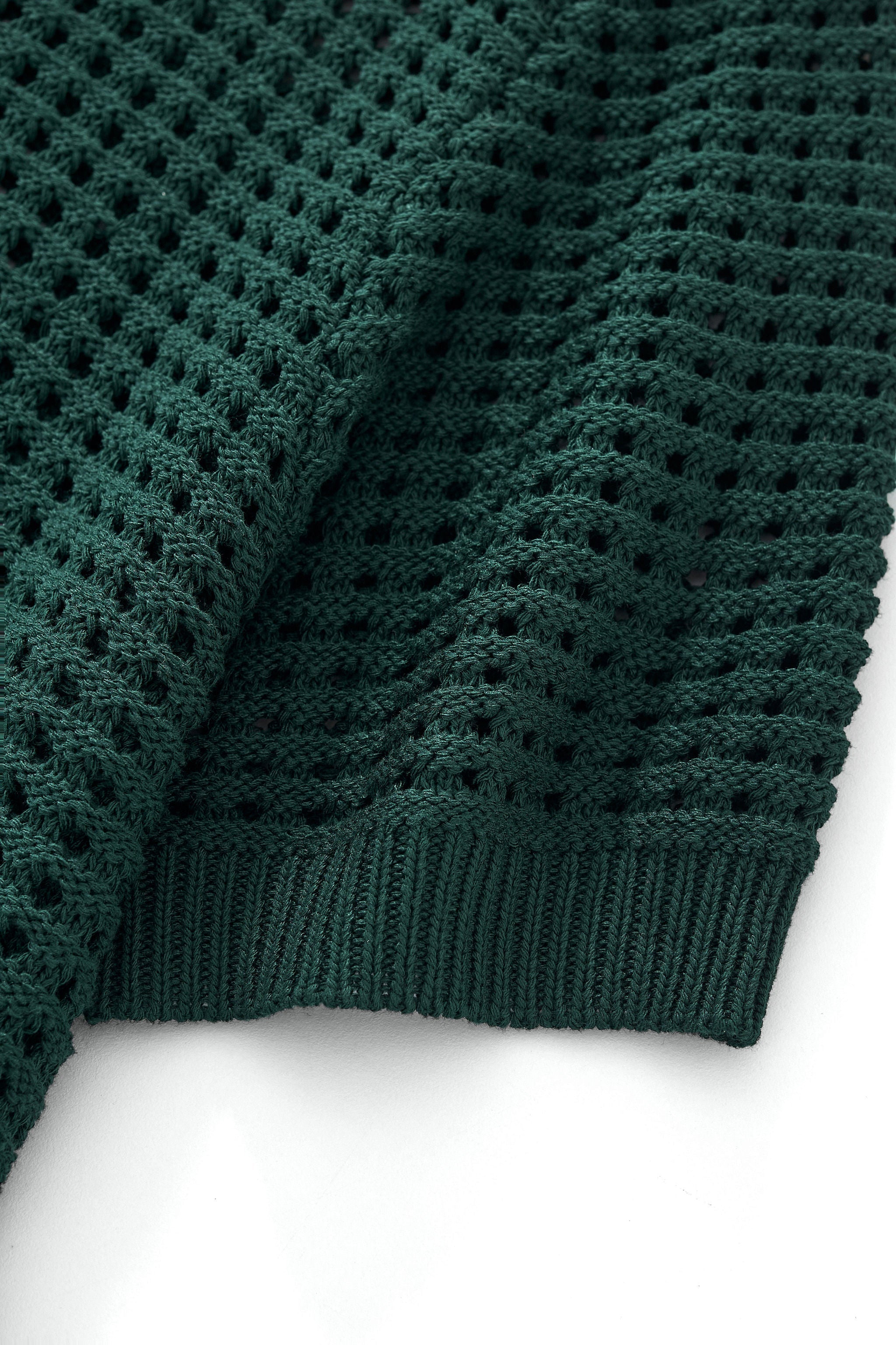 Breeze Mesh Zip Knit SS Shirt HUNTER GREEN