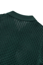 Breeze Mesh Zip Knit SS Shirt HUNTER GREEN