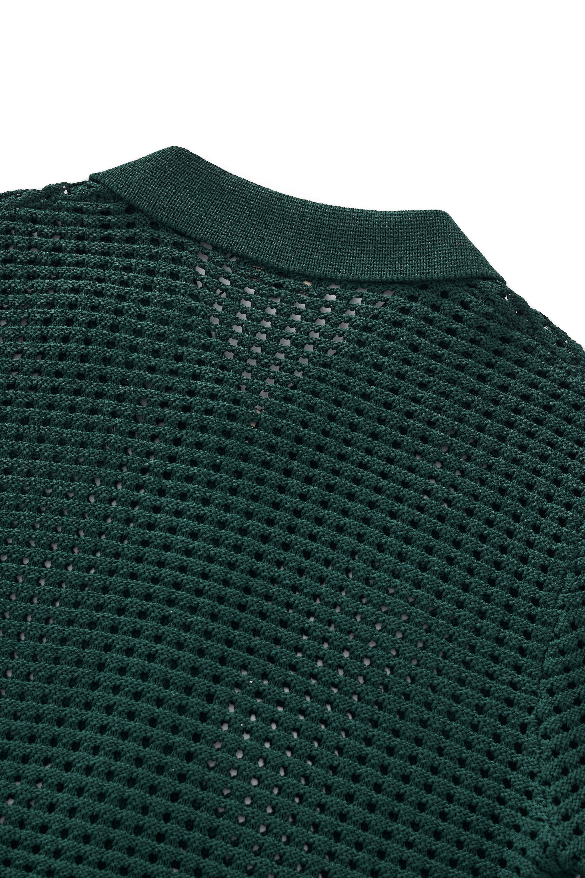 Breeze Mesh Zip Knit SS Shirt HUNTER GREEN
