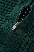 Breeze Mesh Zip Knit SS Shirt HUNTER GREEN