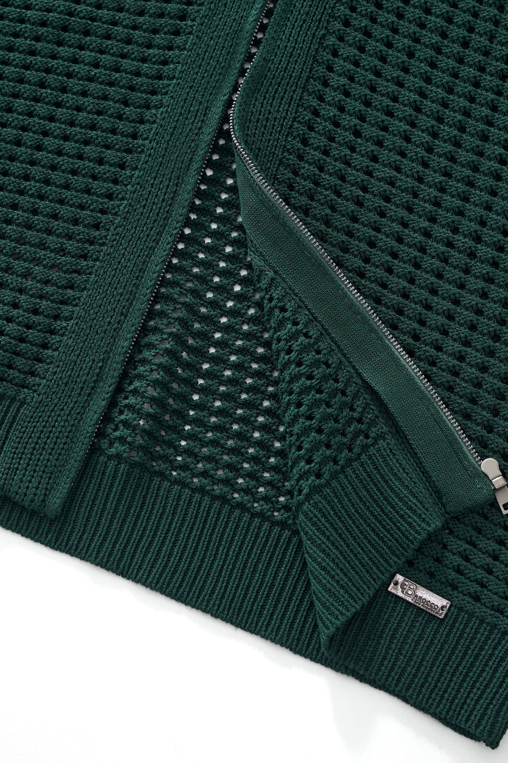 Breeze Mesh Zip Knit SS Shirt HUNTER GREEN