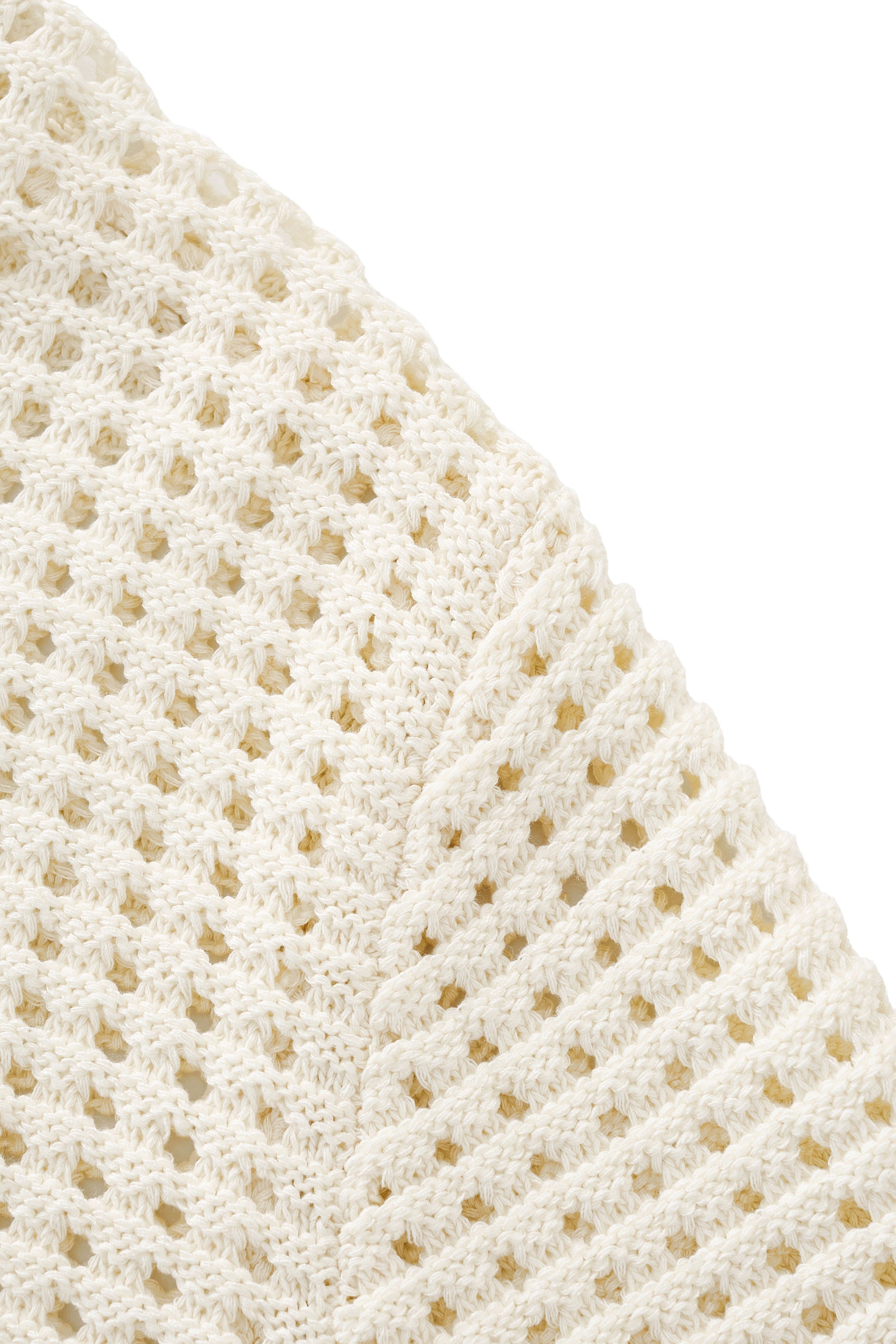 Breeze Mesh Zip Knit SS Shirt IVORY