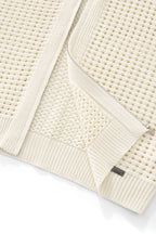 Breeze Mesh Zip Knit SS Shirt IVORY