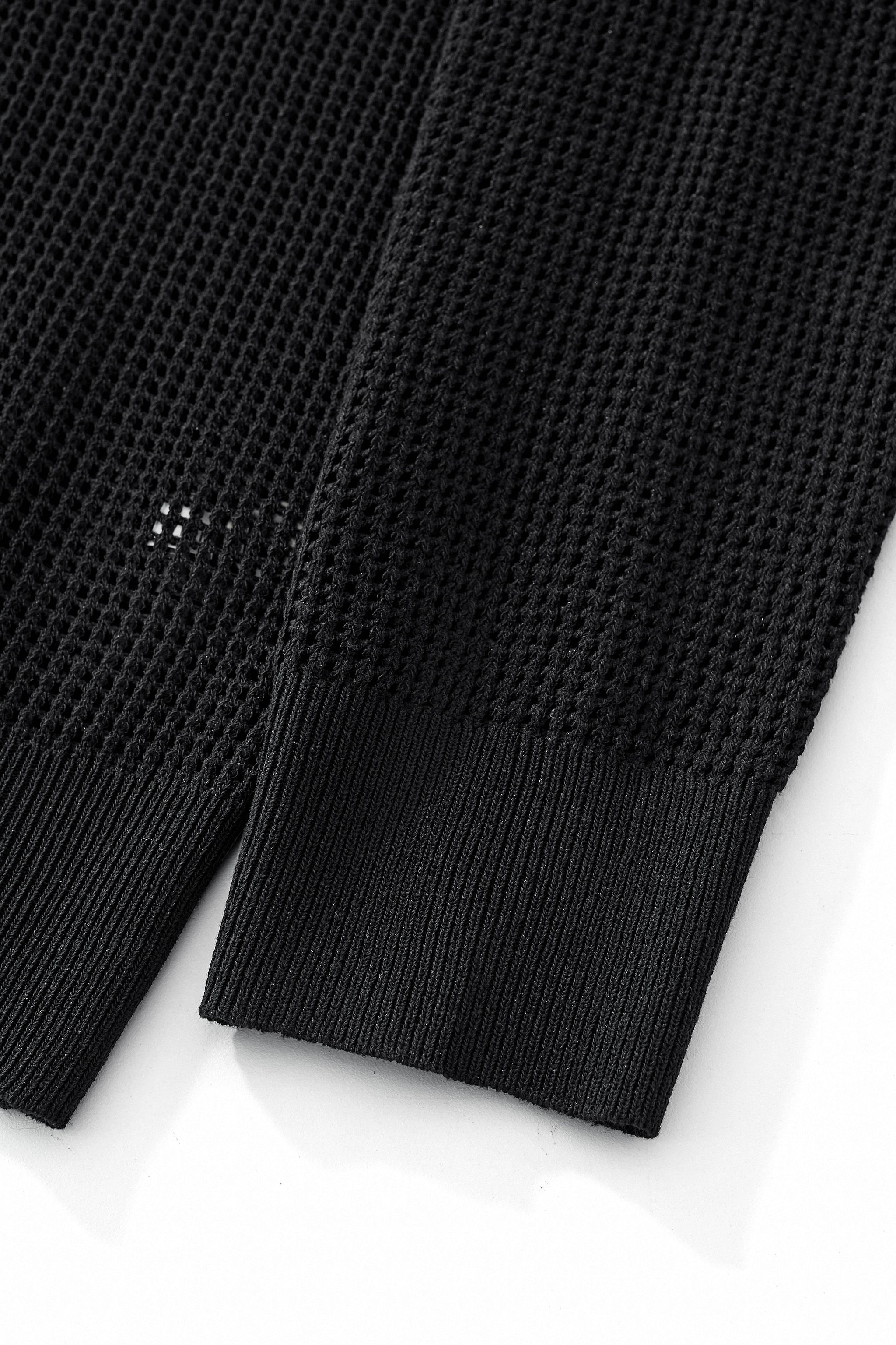 Ventura Mesh Knit LS Shirt BLACK