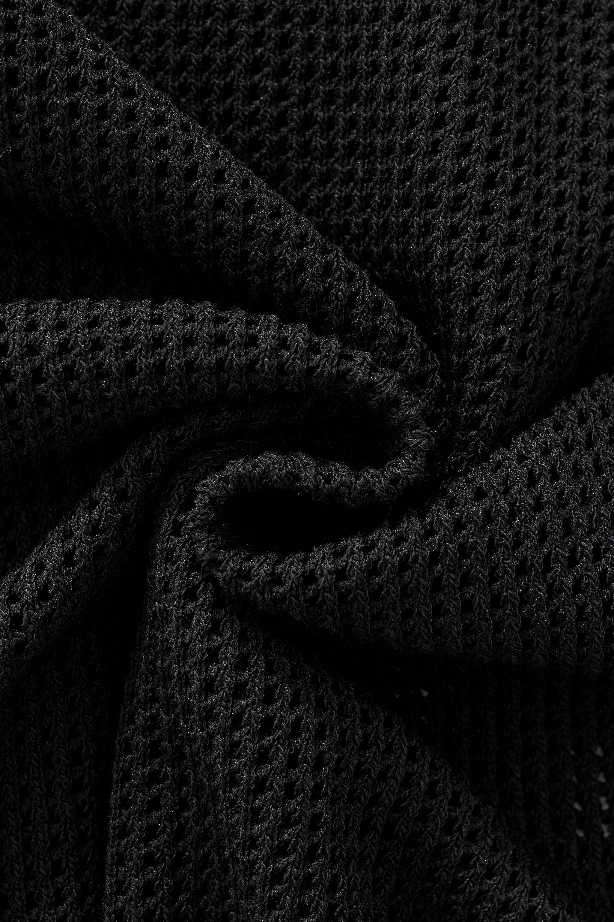 Ventura Mesh Knit LS Shirt BLACK