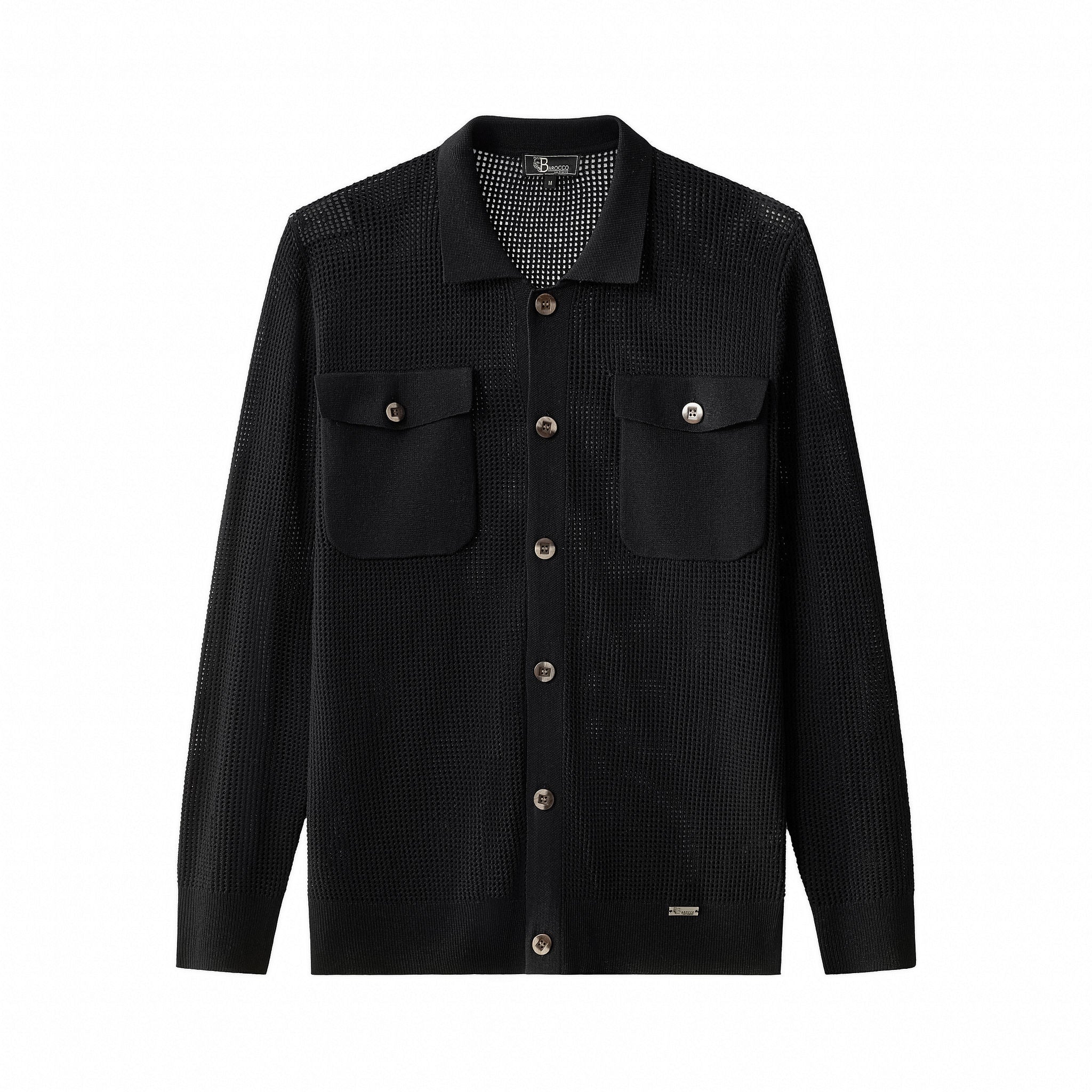 Ventura Mesh Knit LS Shirt BLACK