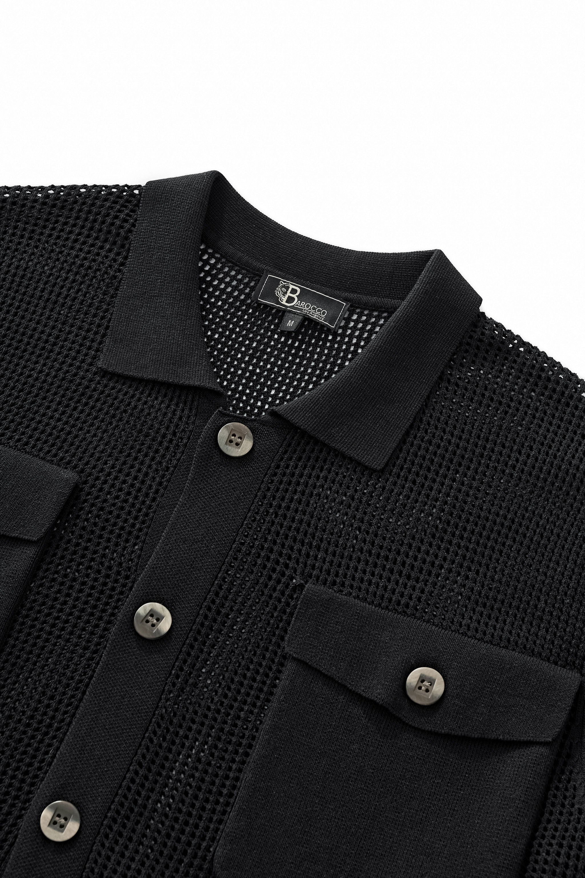 Ventura Mesh Knit LS Shirt BLACK