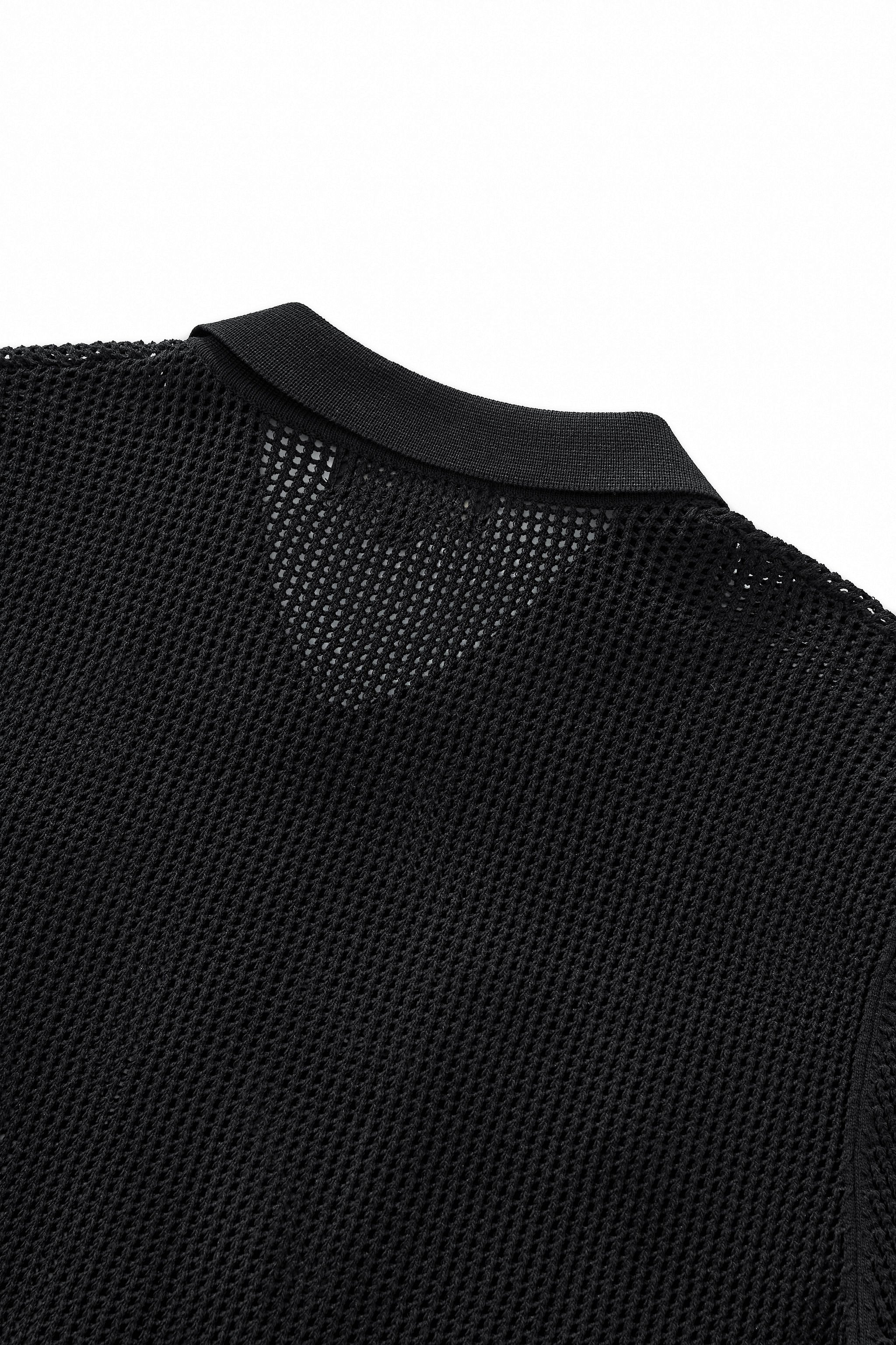 Ventura Mesh Knit LS Shirt BLACK