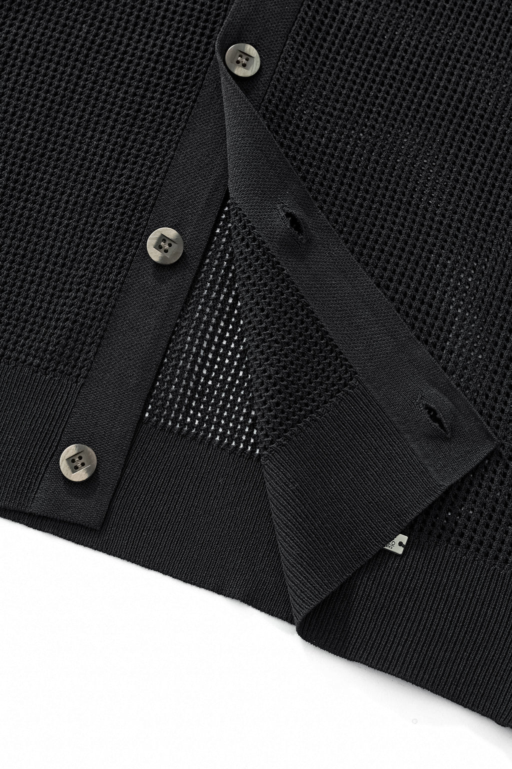Ventura Mesh Knit LS Shirt BLACK