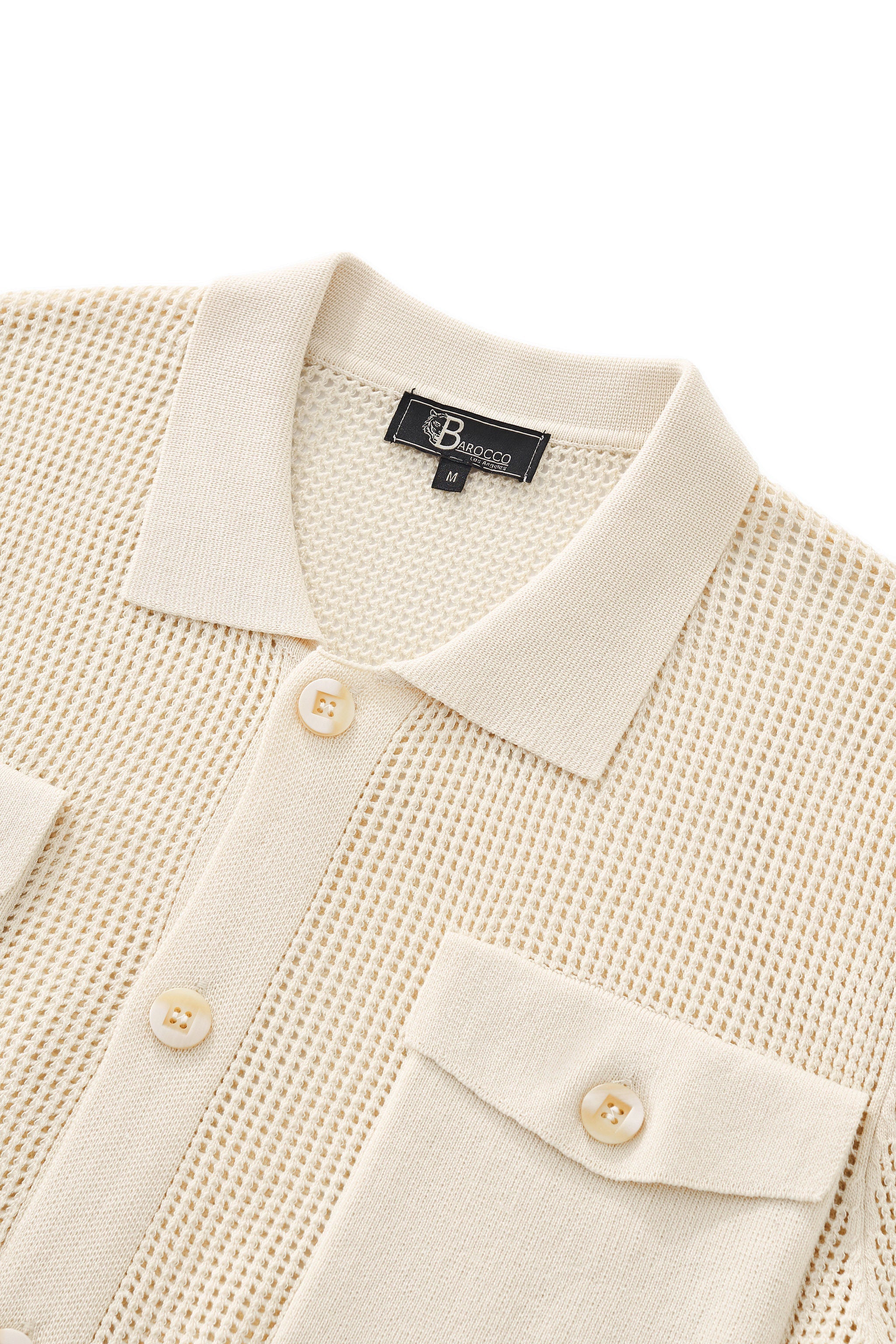 Ventura Mesh Knit LS Shirt IVORY