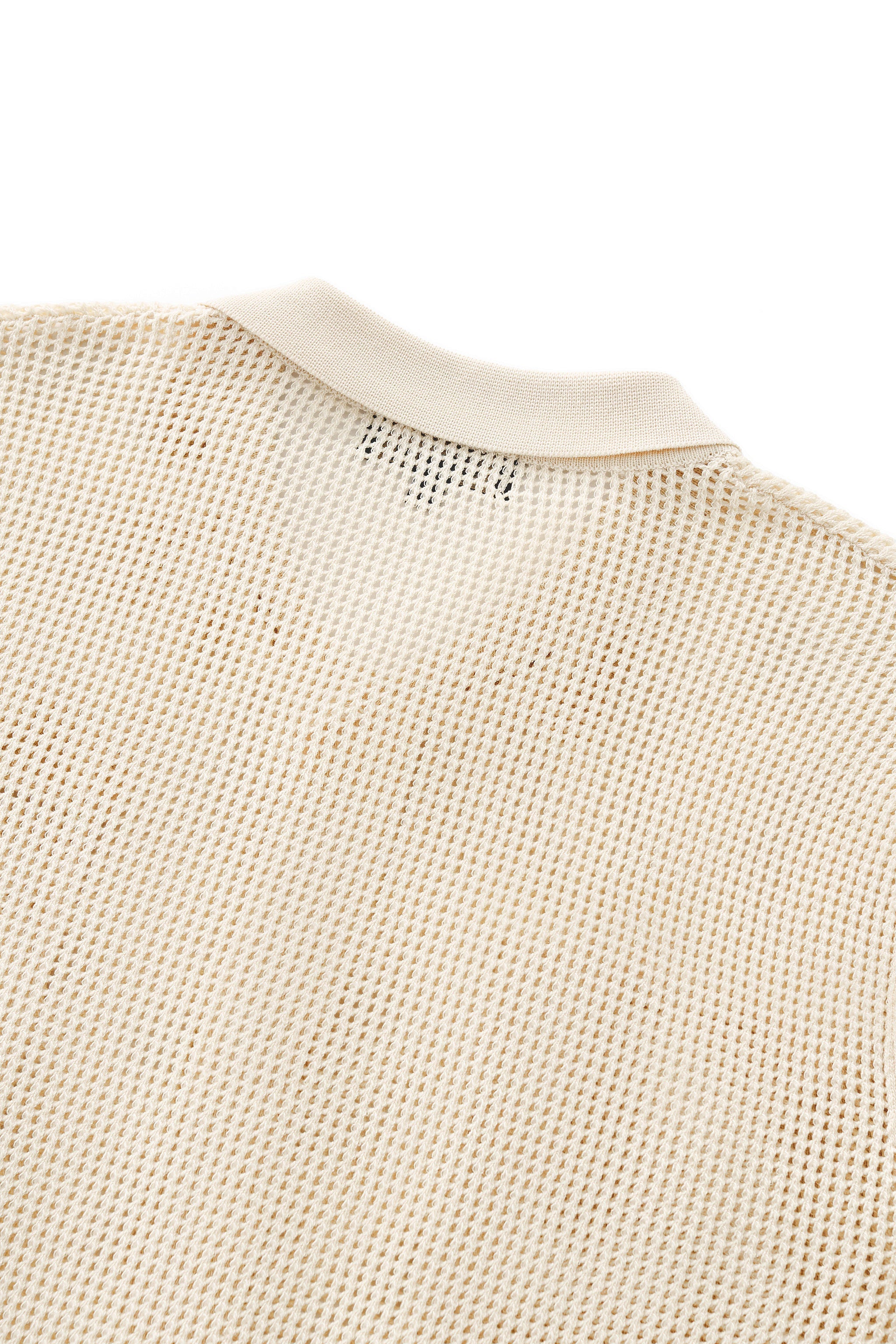 Ventura Mesh Knit LS Shirt IVORY