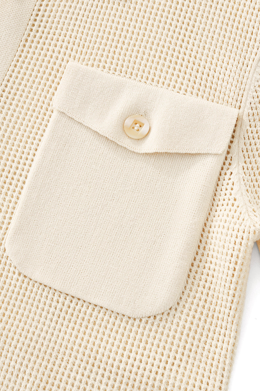 Ventura Mesh Knit LS Shirt IVORY