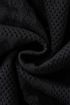 Monaco Mesh Knit SS Shirt BLACK