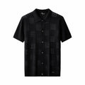 Monaco Mesh Knit SS Shirt BLACK