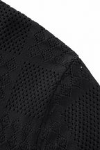 Monaco Mesh Knit SS Shirt BLACK