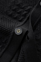 Monaco Mesh Knit SS Shirt BLACK