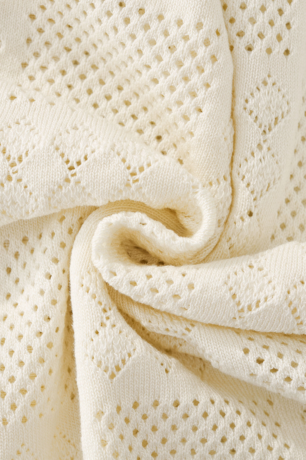 Monaco Mesh Knit SS Shirt IVORY