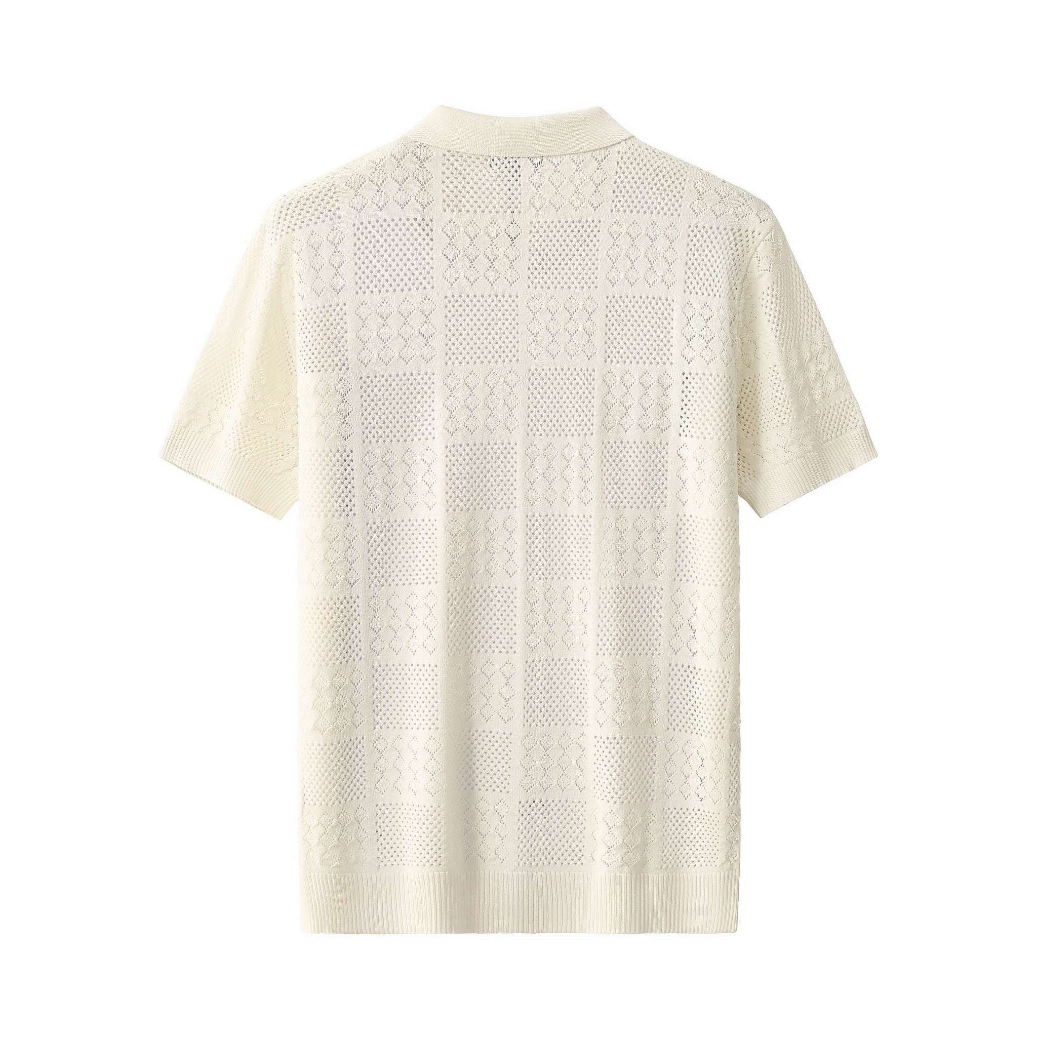 Monaco Mesh Knit SS Shirt IVORY