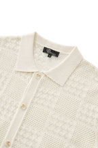 Monaco Mesh Knit SS Shirt IVORY