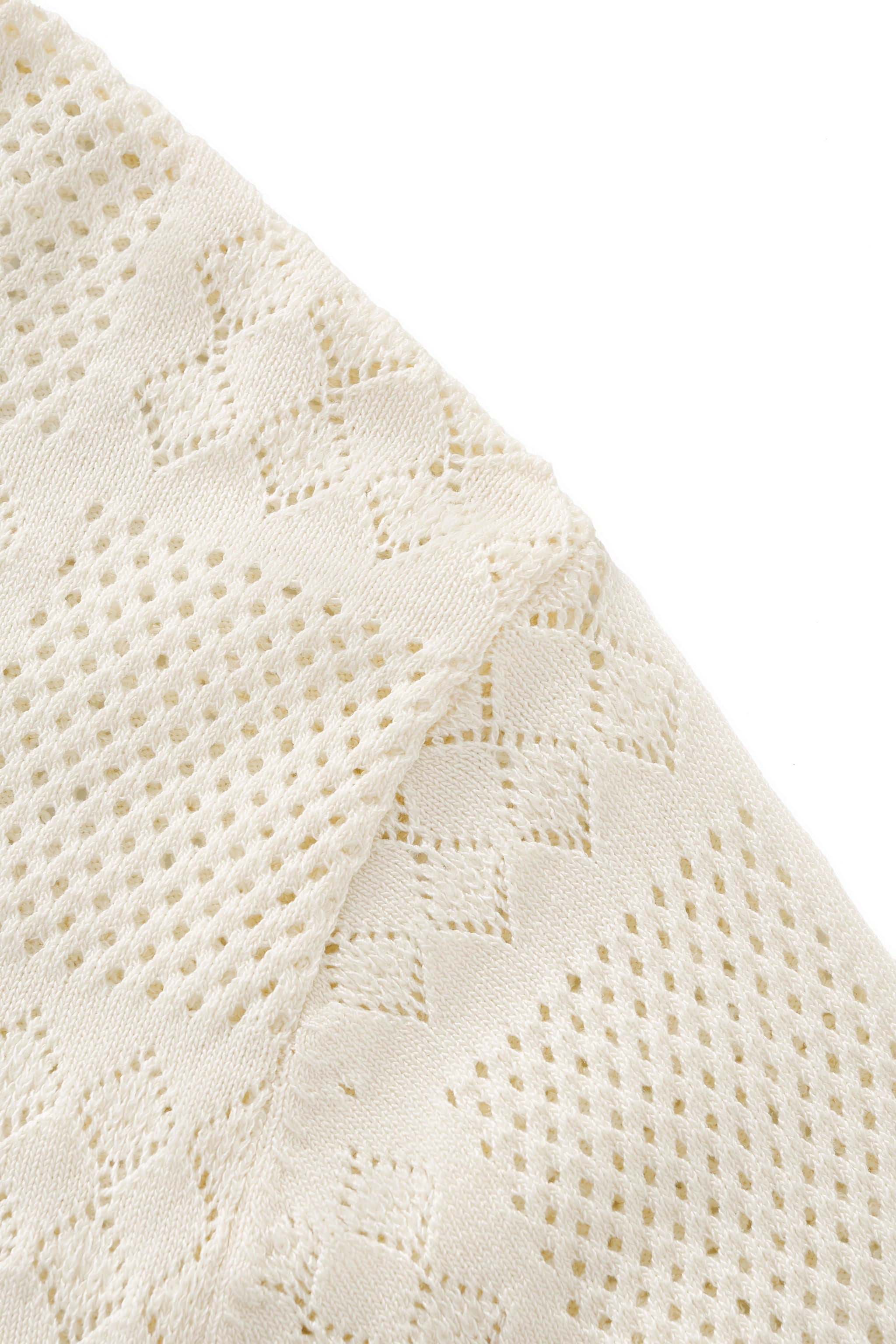 Monaco Mesh Knit SS Shirt IVORY