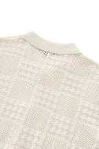 Monaco Mesh Knit SS Shirt IVORY
