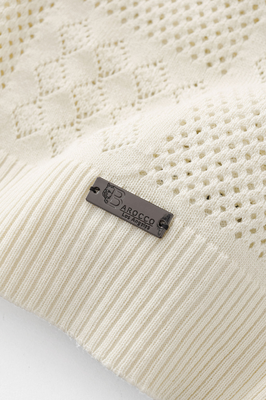 Monaco Mesh Knit SS Shirt IVORY
