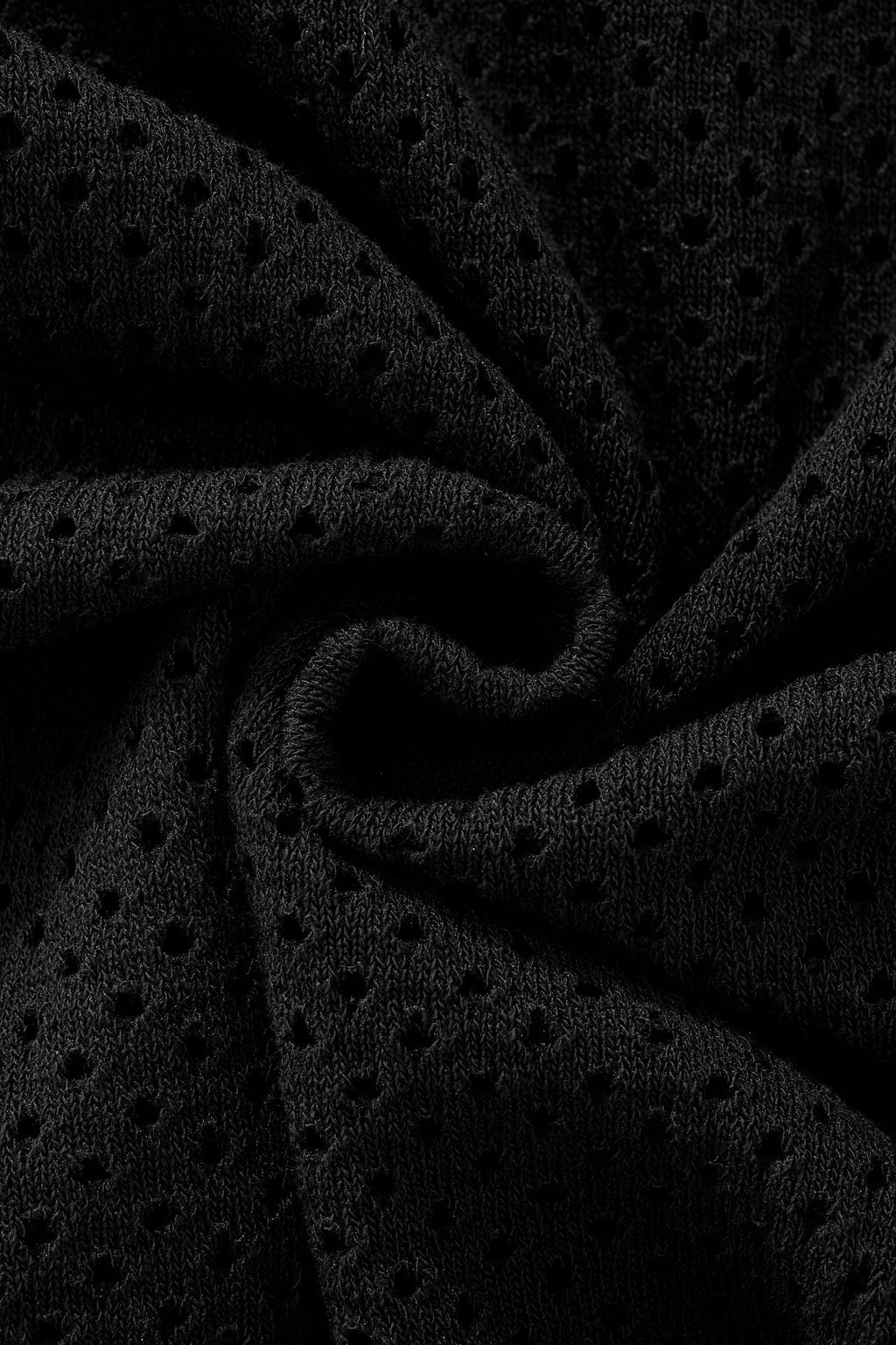 Riviera Mesh Knit SS Shirt BLACK